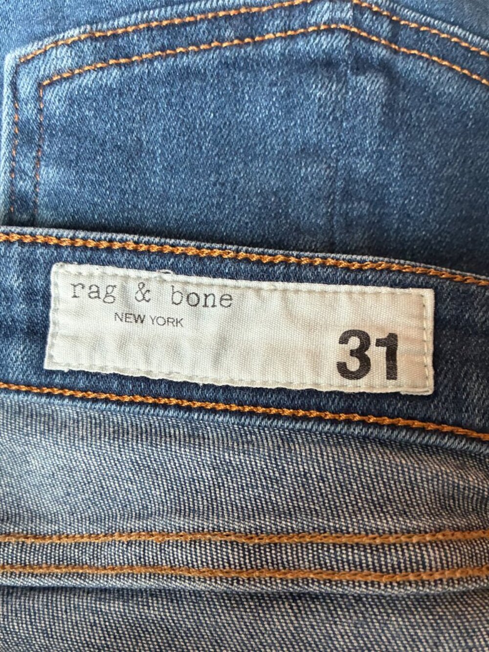 Rag & Bone Nina Skinny Dark Blue Jeans - Size 31 - Picture 10 of 11
